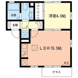 ドエル・リヴェール【1階】の間取り