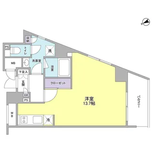 スタイリオ元住吉【4階】の間取り