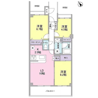 根岸旭台フーガ【1階】の間取り