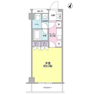セジュール市ヶ尾【2階】の間取り