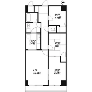 ヒルトップいぶき野【5階】の間取り