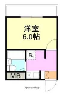 ブランニュー本厚木NO.3【4階】の間取り