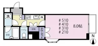 ジュネス南林間II【5階】の間取り