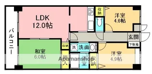 エルメゾン【1階】の間取り