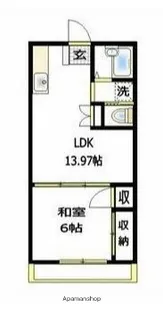 武井ハイツ【1階】の間取り