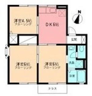 フォートレス大津【1階】の間取り