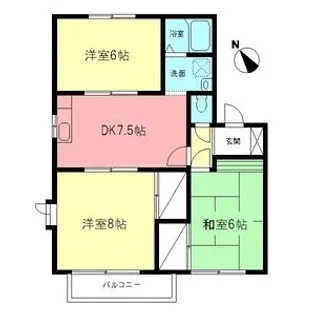 サミットハイムB【2階】の間取り