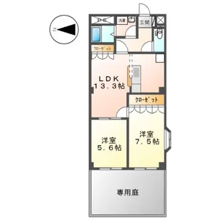 アールヴヘイム【1階】の間取り