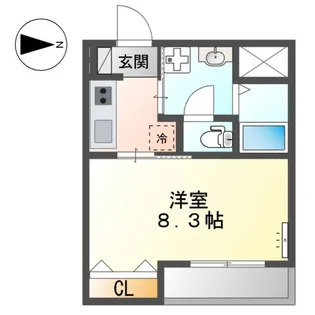 CHATON BLANC【2階】の間取り