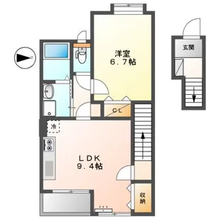 グレイスヒル【2階】の間取り