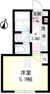 ブランボヌール湘南田浦【2階】の間取り