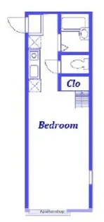 ハーミットクラブハウス西横浜【2階】の間取り