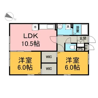 グリーンハイム【2階】の間取り