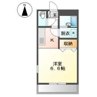 1Kの間取り画像