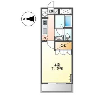 ビエント・南幸【2階】の間取り