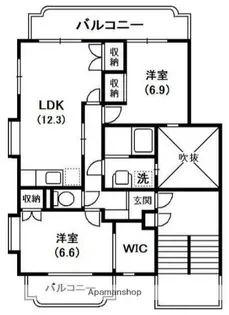 厚木国際飯山レジデンス【2階】の間取り
