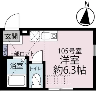 シンセイレジデンス長津田【1階】の間取り