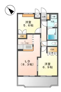 アシューレ【2階】の間取り