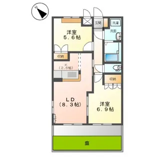 アシューレ【1階】の間取り