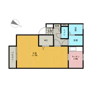 フォンティーヌ A【1階】の間取り