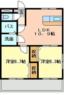 ノーブルヒル【3階】の間取り