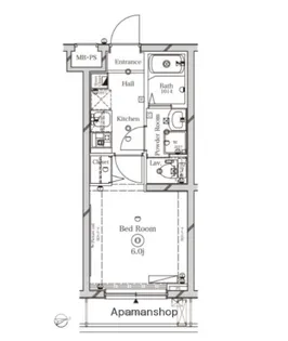 1Kの間取り画像