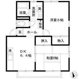ピアオリーブ【1階】の間取り