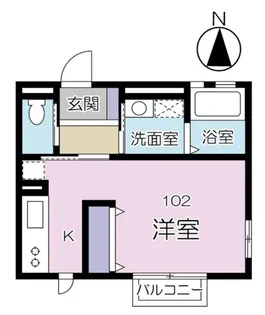 フィオーレ桜ヶ丘【102号室】の間取り