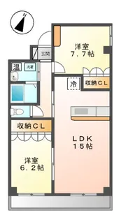 カルキノス【2階】の間取り