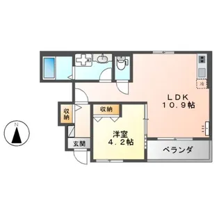 ラウレア ヒレ【1階】の間取り