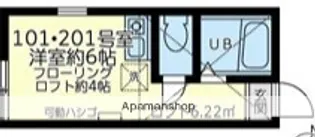 ユナイト七島スカイサンフラワー【1階】の間取り