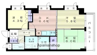 アクシス上大岡【3階】の間取り