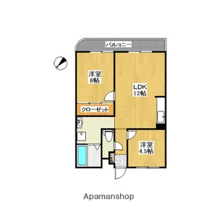 メゾン太陽【4階】の間取り