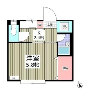 ハピネス高田【1階】の間取り