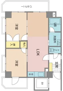 スカイハイツ上溝【502号室号室】の間取り