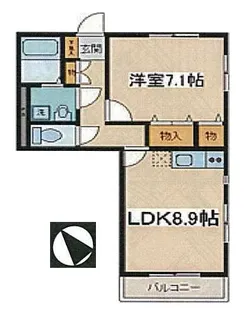 AGING本鵠沼【2階】の間取り