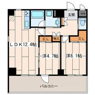 RALLYS(ラリーズ)【9階】の間取り