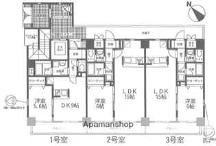 CHESSHILLS【4階】の間取り