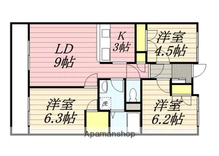 グランドヒルズ横浜【3階】の間取り