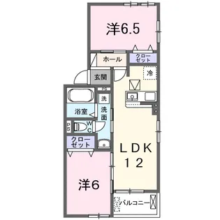 モナヴェールⅢ【1階】の間取り