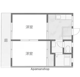 サカエハイツ【1階】の間取り