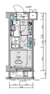 メインステージ武蔵小杉【1階】の間取り