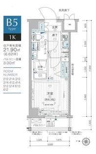 メインステージ武蔵小杉【5階】の間取り