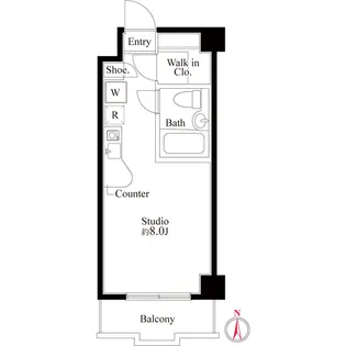 パークスクエア武蔵中原【0510号室】の間取り