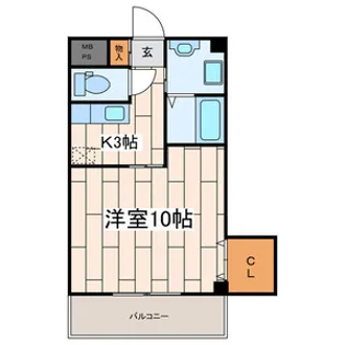 ケンハウス・秦野駅南口マンション【4階】の間取り