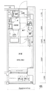 レア横濱ヴィヴァーチェ【7階】の間取り