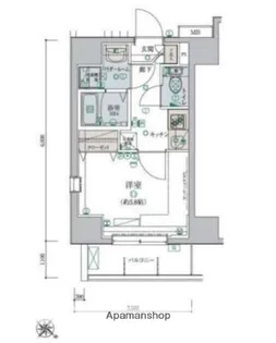 リヴシティ横濱弘明寺弐番館【2階】の間取り