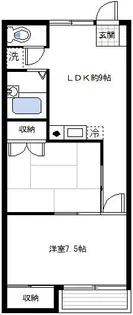 メゾンエトワール【1階】の間取り