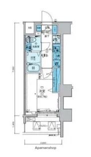 リヴシティ横濱新川町弐番館【7階】の間取り