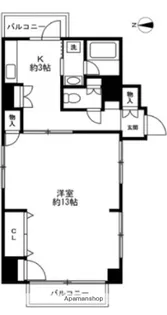 ベルハウス神奈川【5階】の間取り